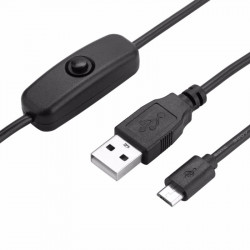Micro USB Power Cable with On/Off Switch for Raspberry Pi