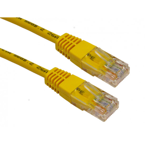 RJ45 Cat5e Ethernet LAN Cable Yellow